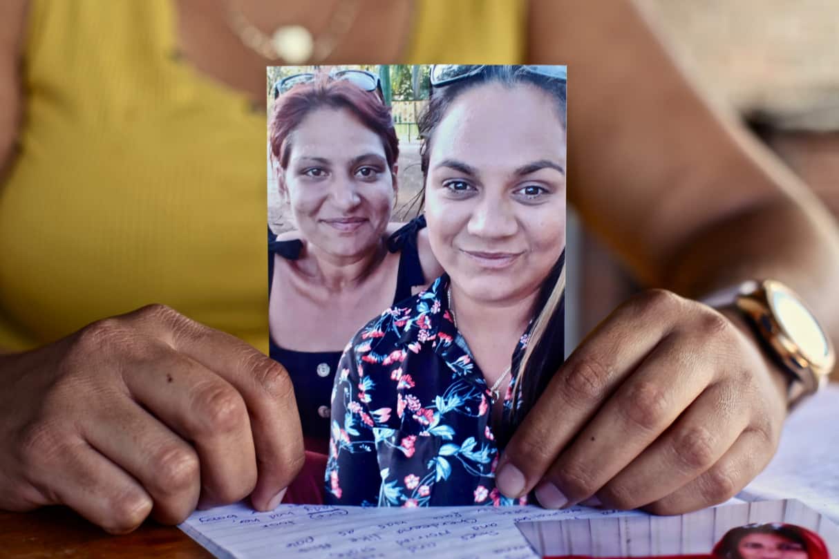 Ms Wynne and Tsheena Cooper