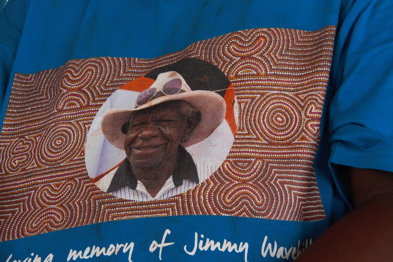 Jimmy wavehill walk off funeral 