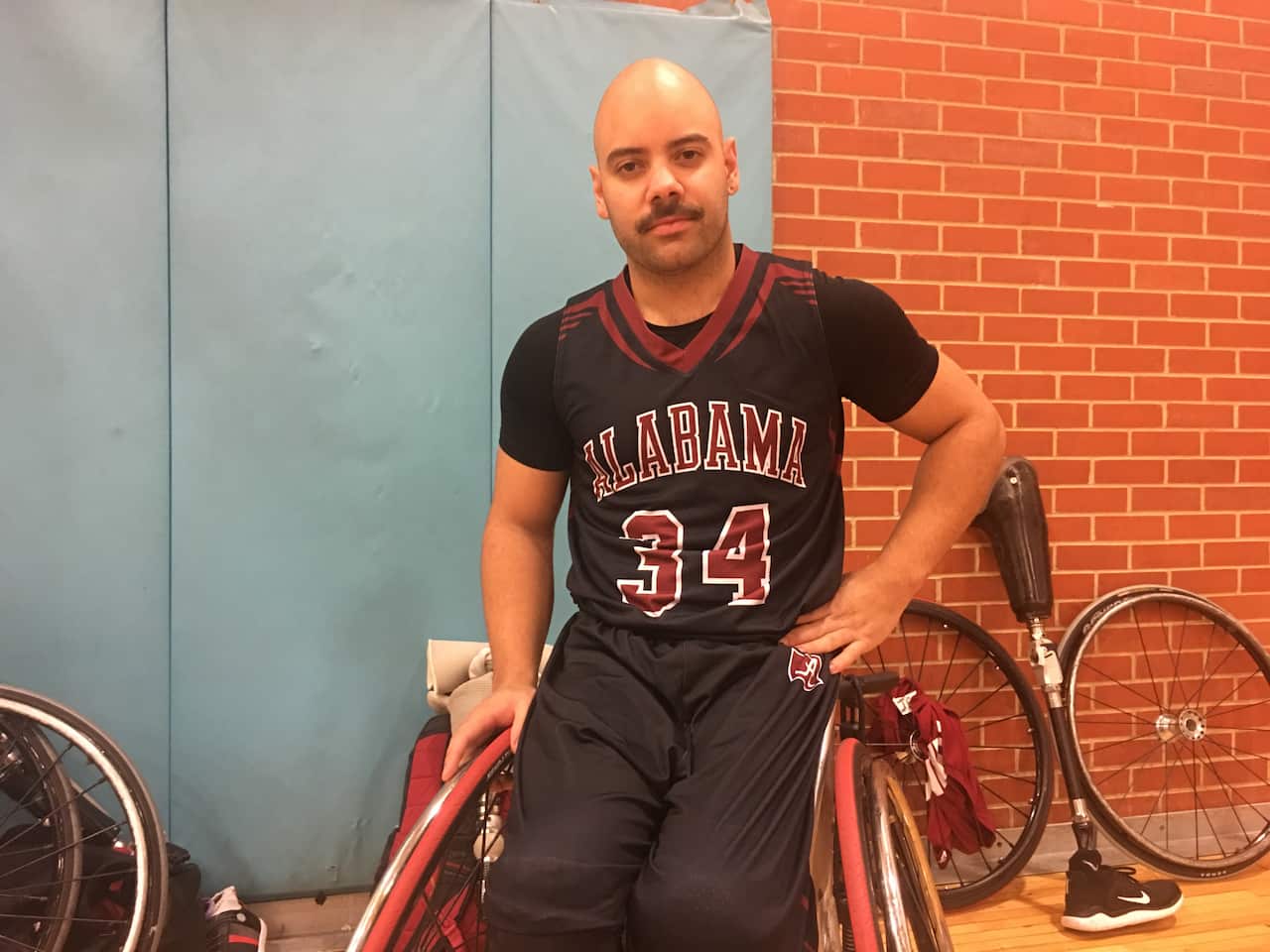 Ryan Morich of the Alabama Men's Wheelchair Basketball team.
