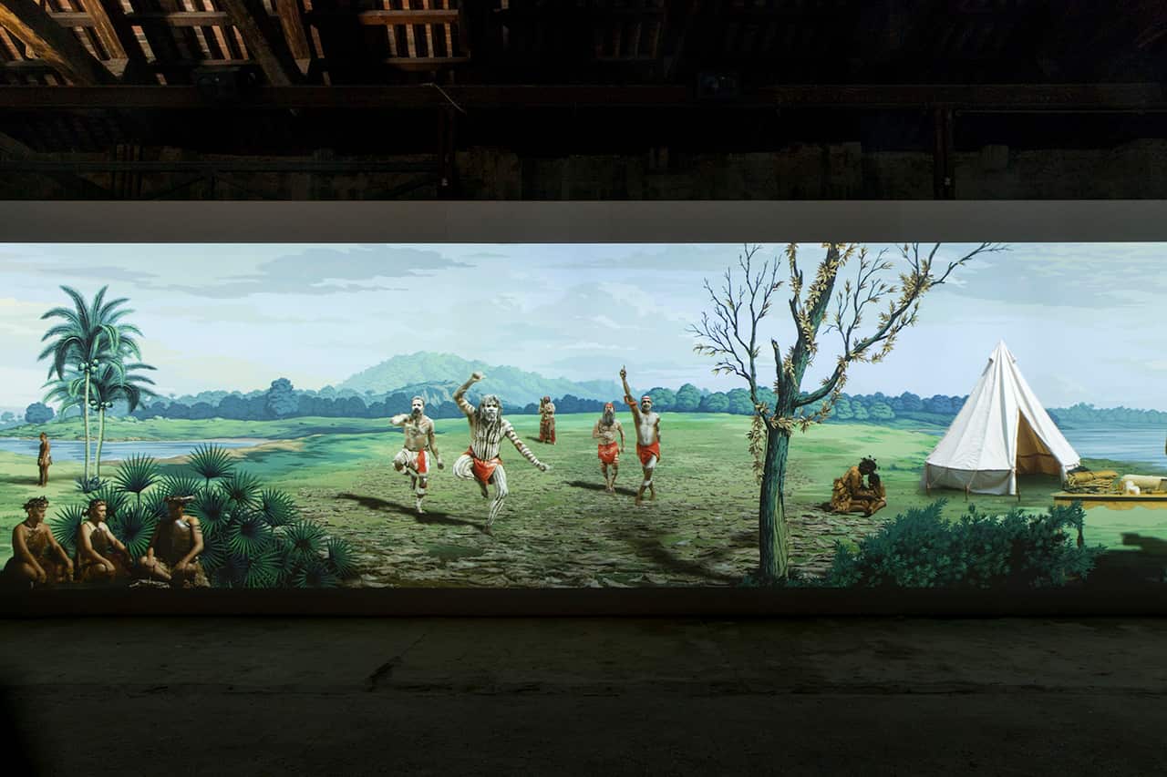 Lisa Reihana, In Pursuit of Venus [Infected], 2015-2017, Emissaries at the New Zealand Pavilion, Venice Biennale, 2017