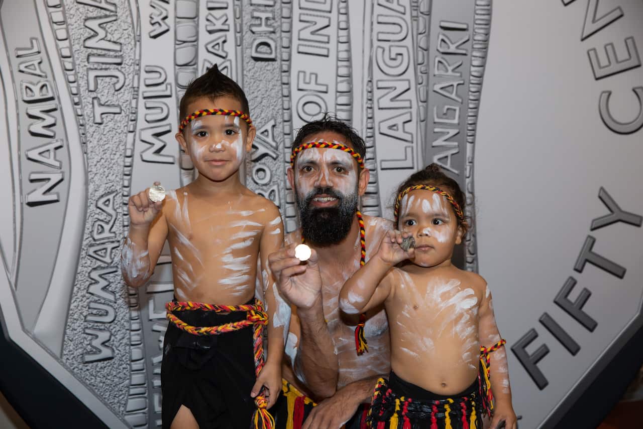 Jack Buckskin, two sons, Vincent and Jackson. 