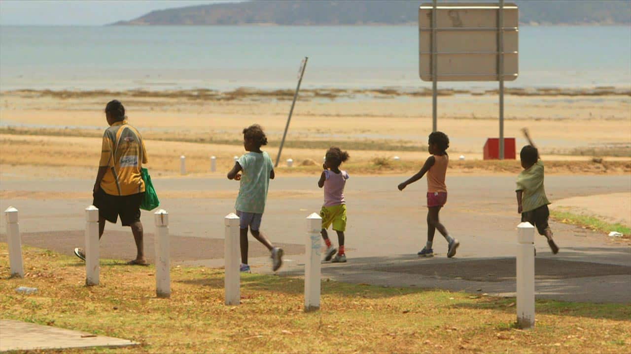 Children on Palm Island.