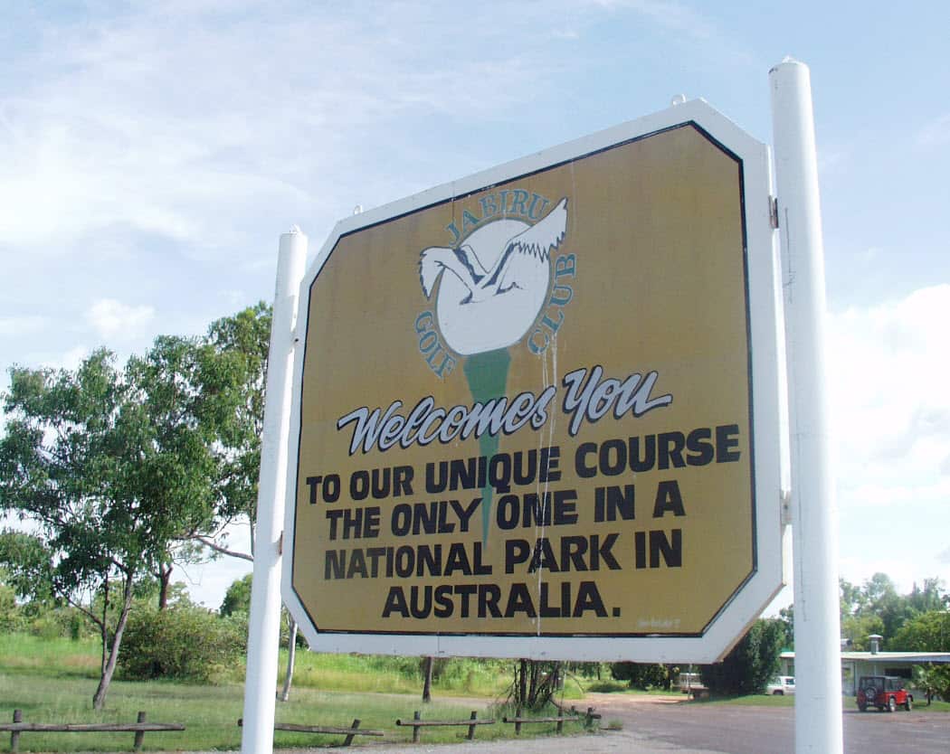 Jabiru's unique golf course. (AAP Image/Rod McGuirk)