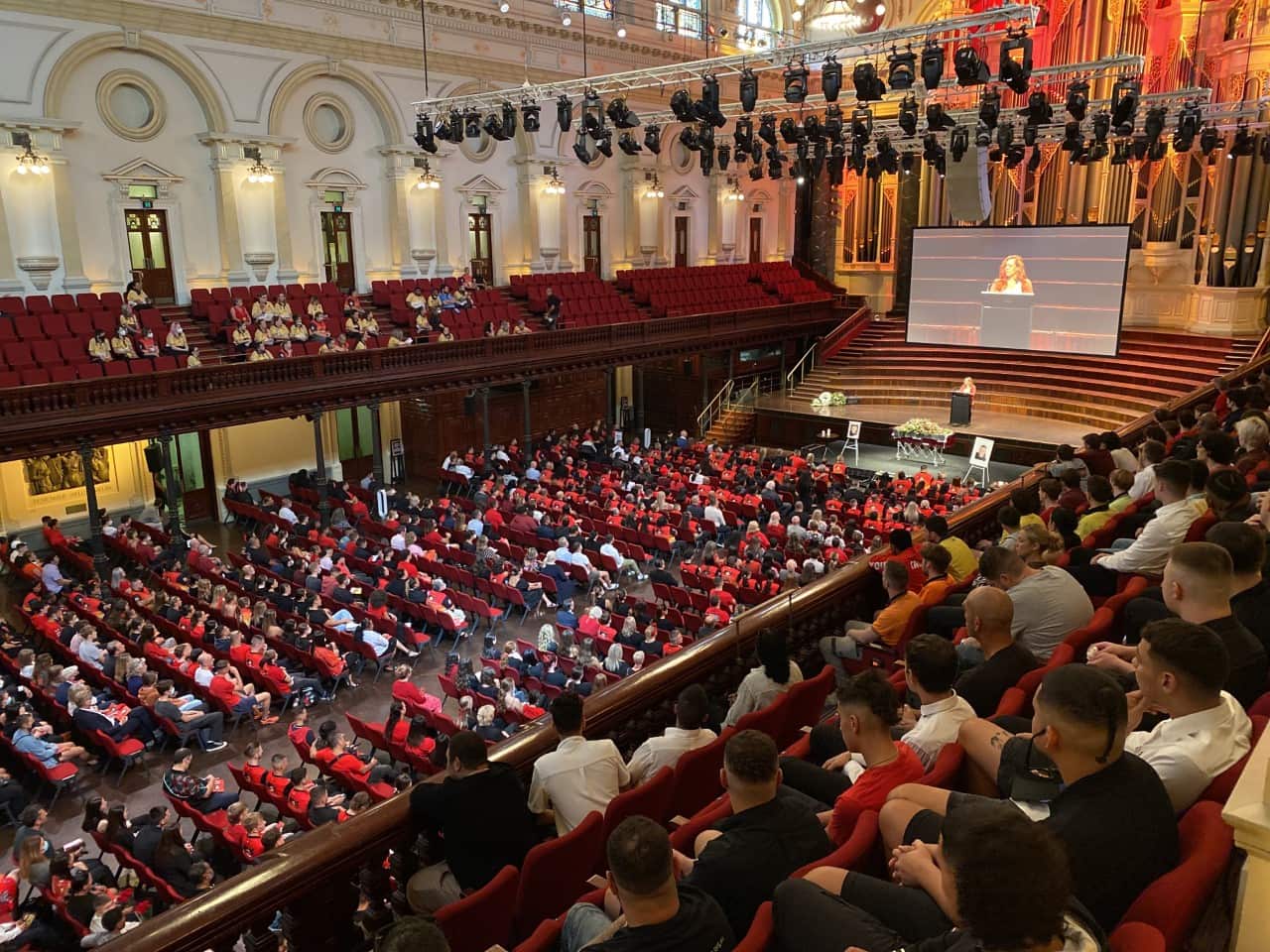 Sydney town hall mourners jai wright funeral
