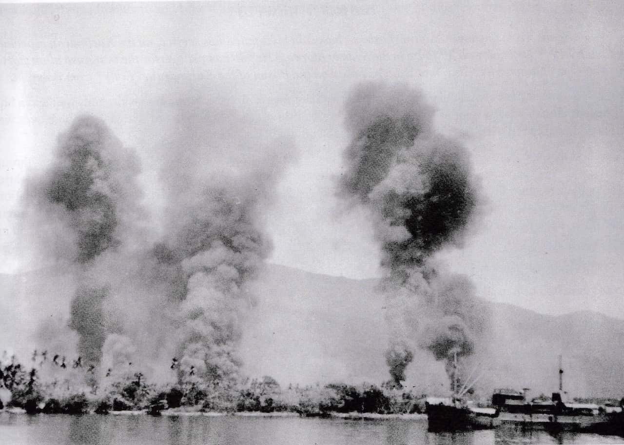 January 1943, the bombing of Milne Bay.