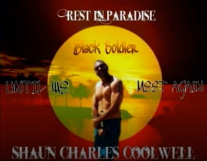 Shaun Coolwell, Rest in Paradise banner. 