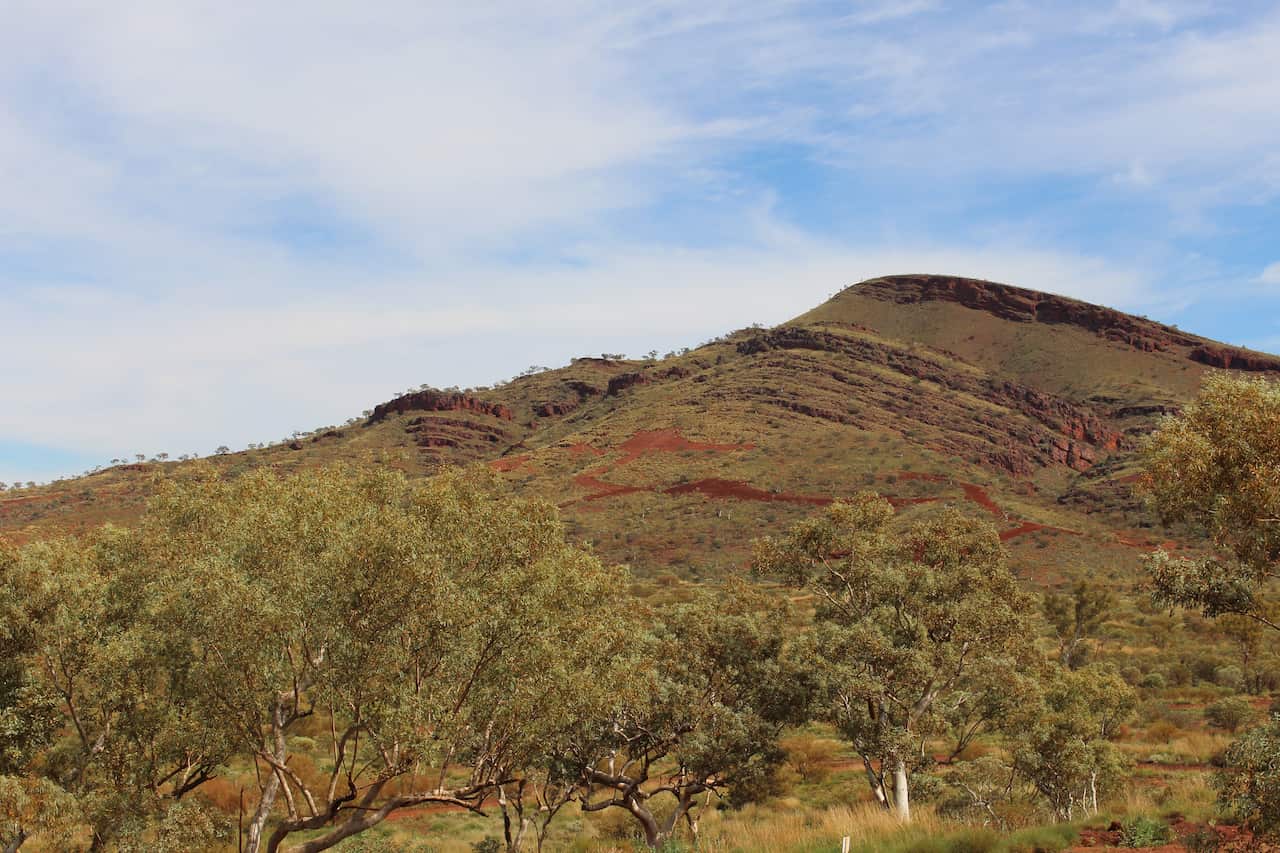 The red rocky mountains are a feature of PKKP’s country in the Pilbara region of Western Australia.