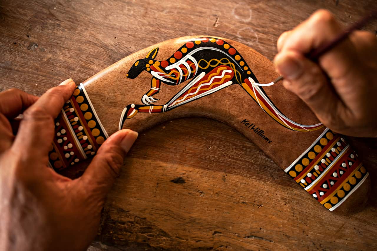 Kel Williams boomerang artwork