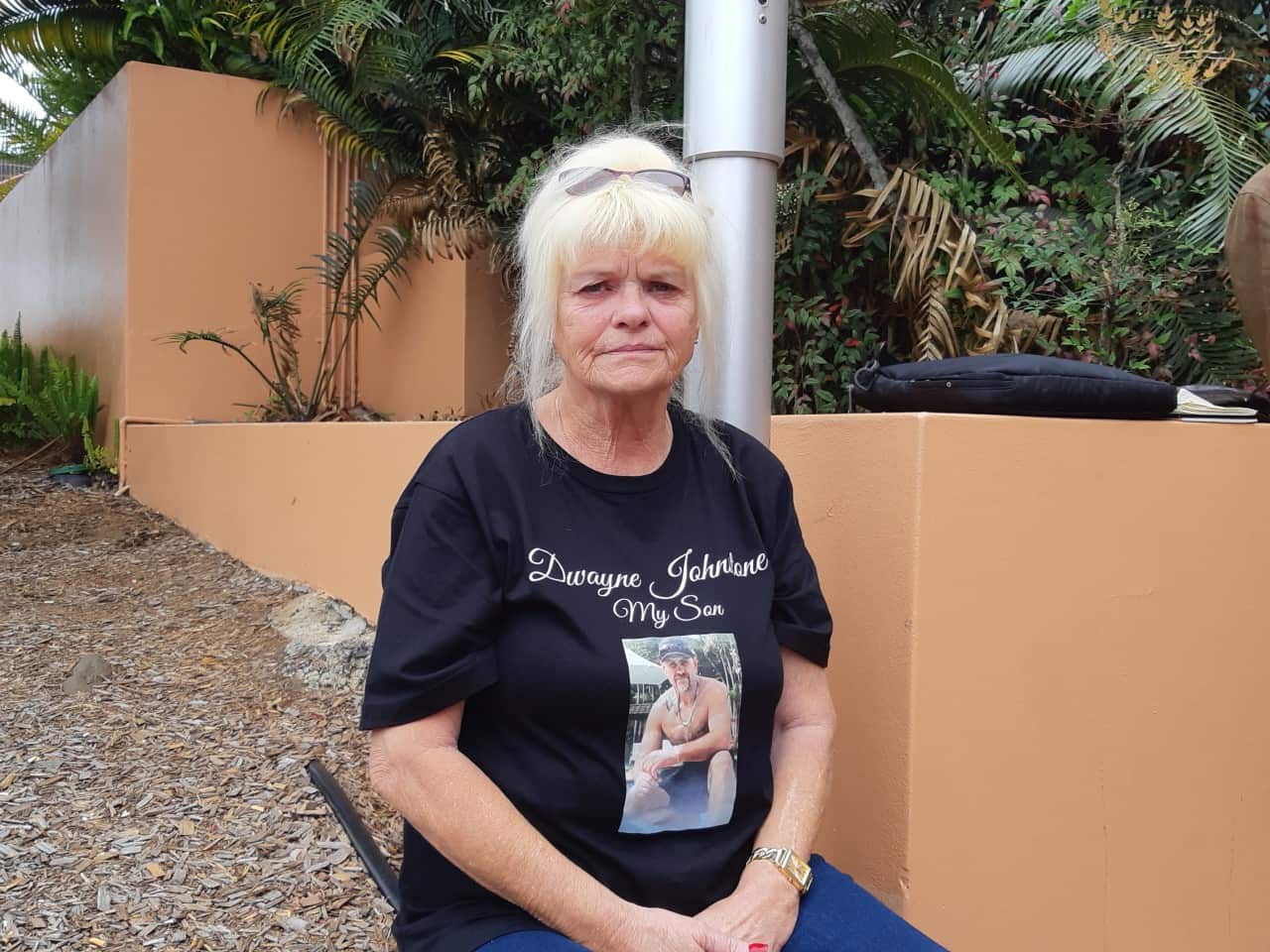 Kerry Crawford outside Lismore Courthouse