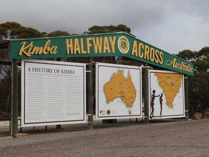 Roadside signage for Kimba