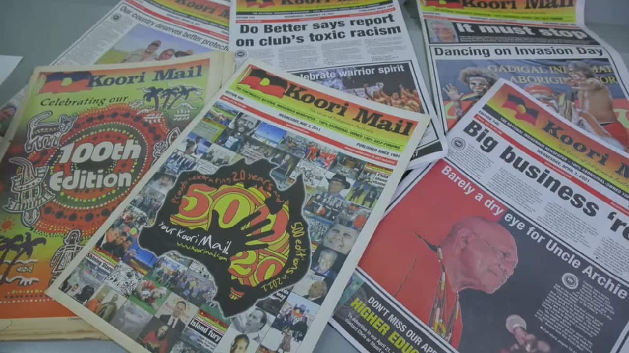 Some of the editions of the Koori Mail