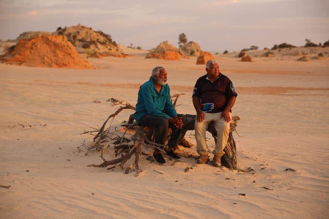 Ernie Dingo visits Lake Mungo, NSW on Season 3 of Going Places