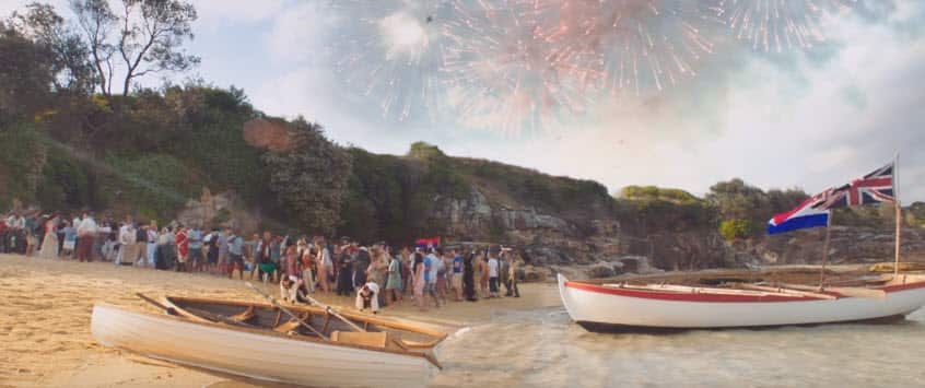 2017 lamb ad features a beach party hosted by Indigenous Australians. 