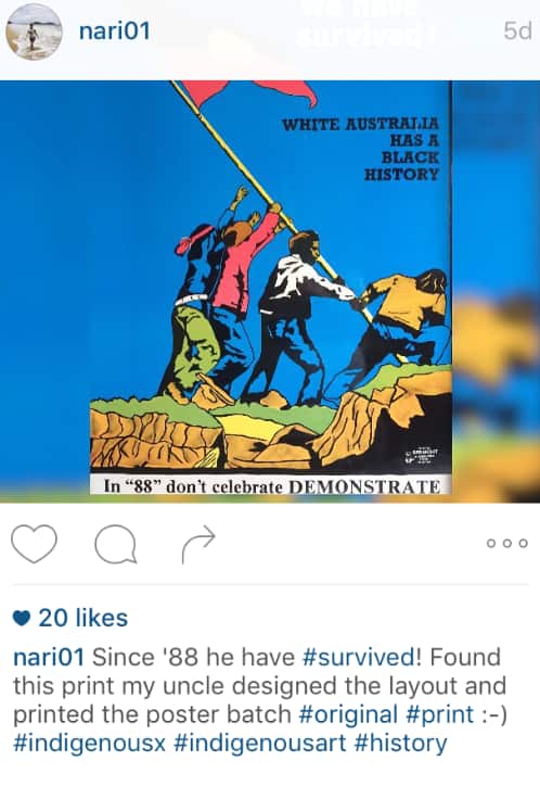 Instagram land rights poster