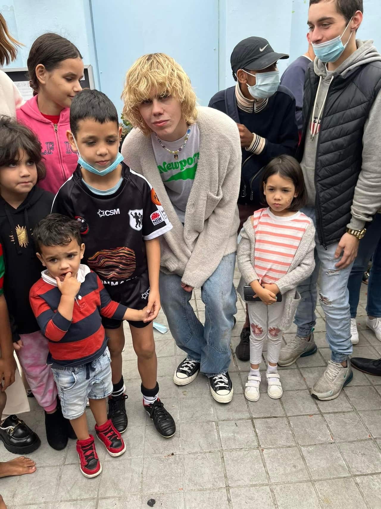 Waterloo rapper The Kid Laroi visit the Fact Tree Youth Service.