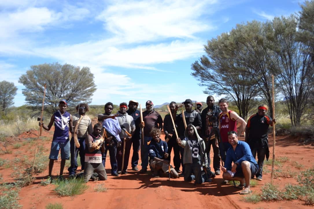It’s the end of a hard day on the tool and the men’s group show off their wares.