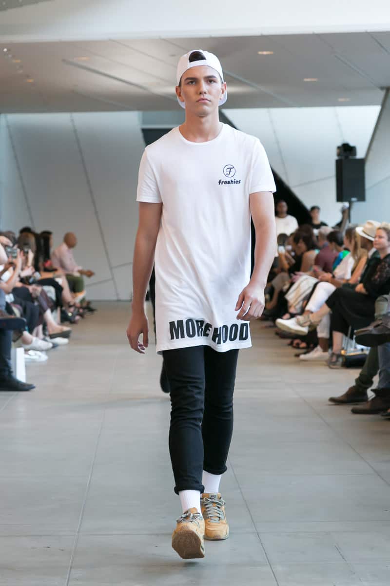 Jaeden Williams' brand Freshies on the catwalk