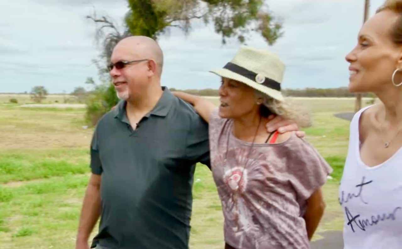 Michael West on country with his cousin and Karla Grant