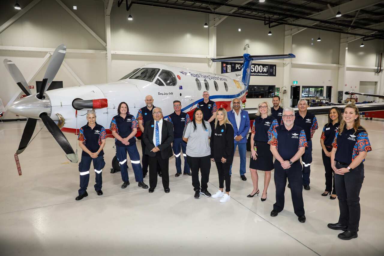 The artwork has been reproduced onto a polo shirt to be worn by all RFDS Central Operations staff. 