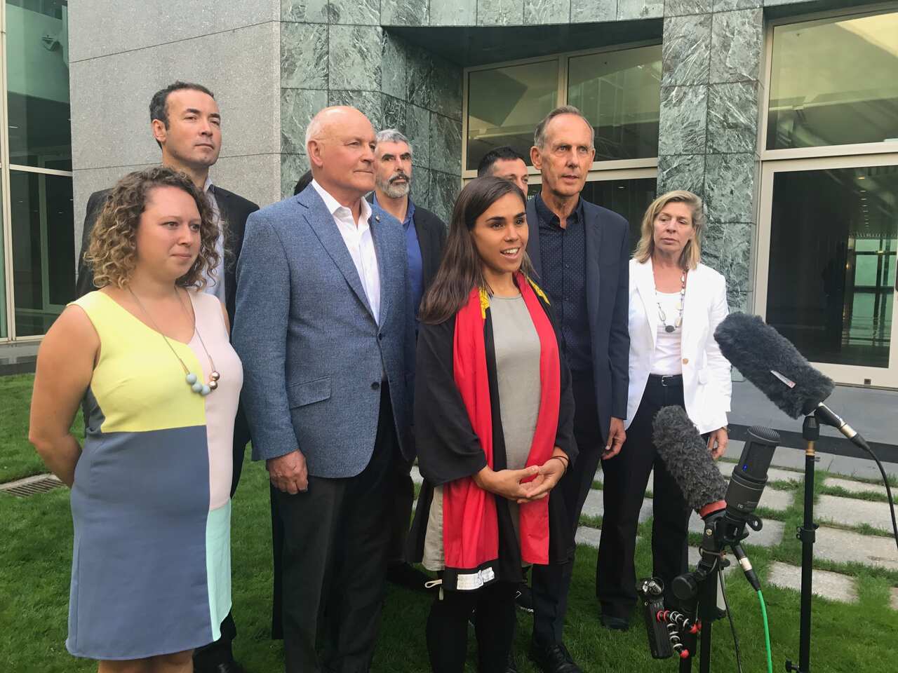 Amelia Telford, Bob Brown, press conference