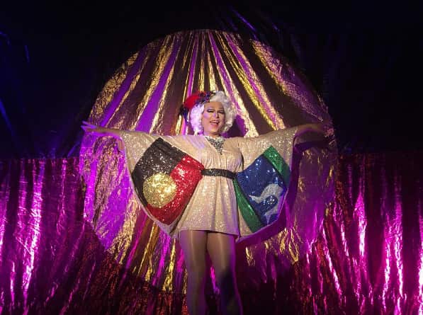 Miss Ellaneous on stage