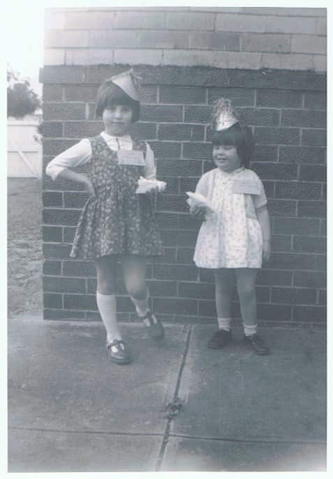 Marg and Mandy (front row, bottom left) school photo
