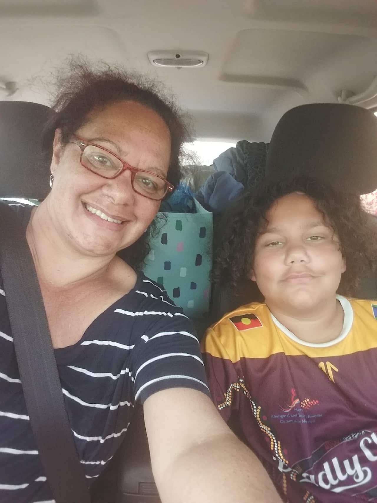 Ms Watson with her son. 