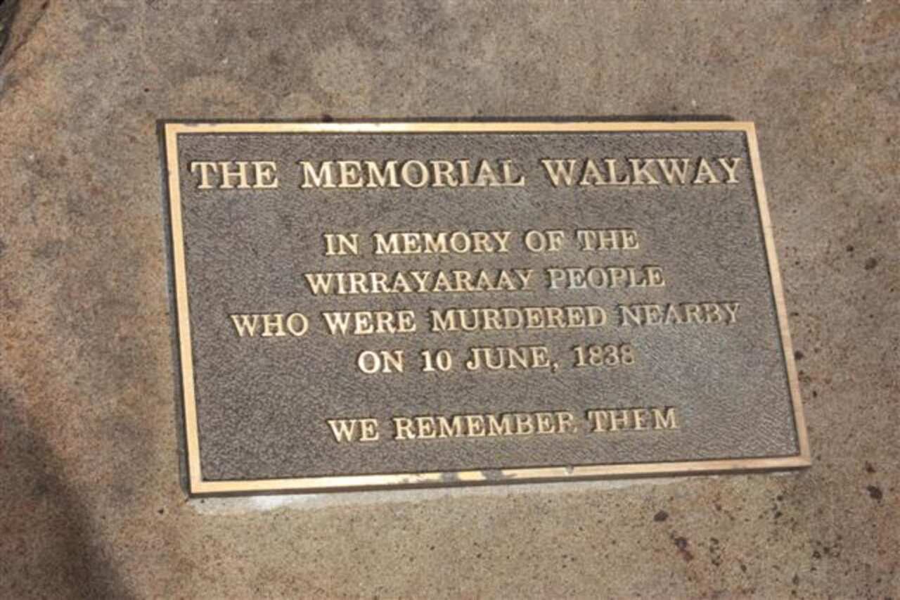 Myall Creek memorial plaque