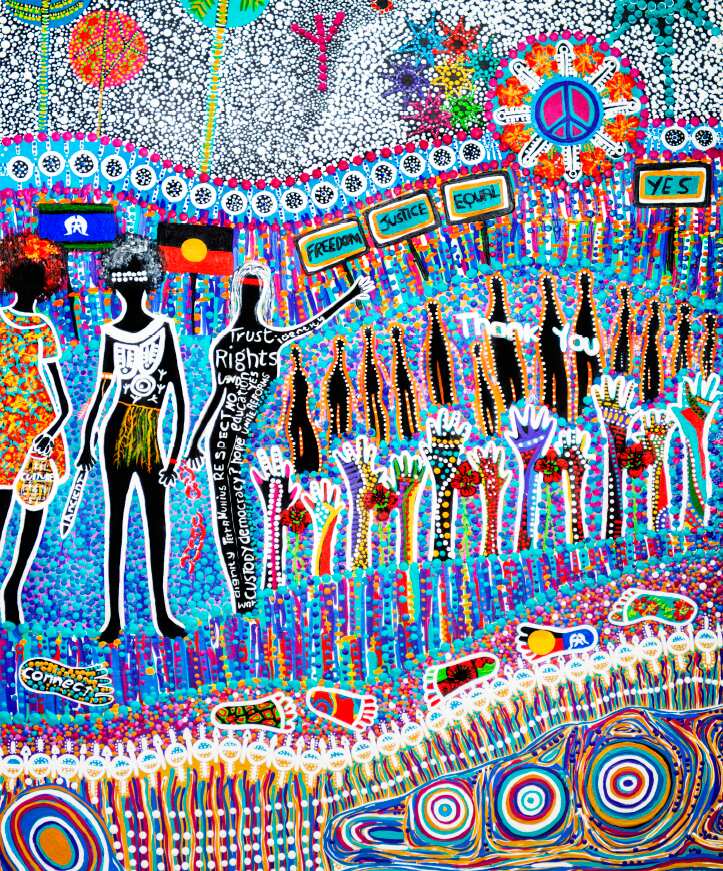 Official 2018 NAIDOC poster by Goondiwindi artist, Cheryl Moggs.