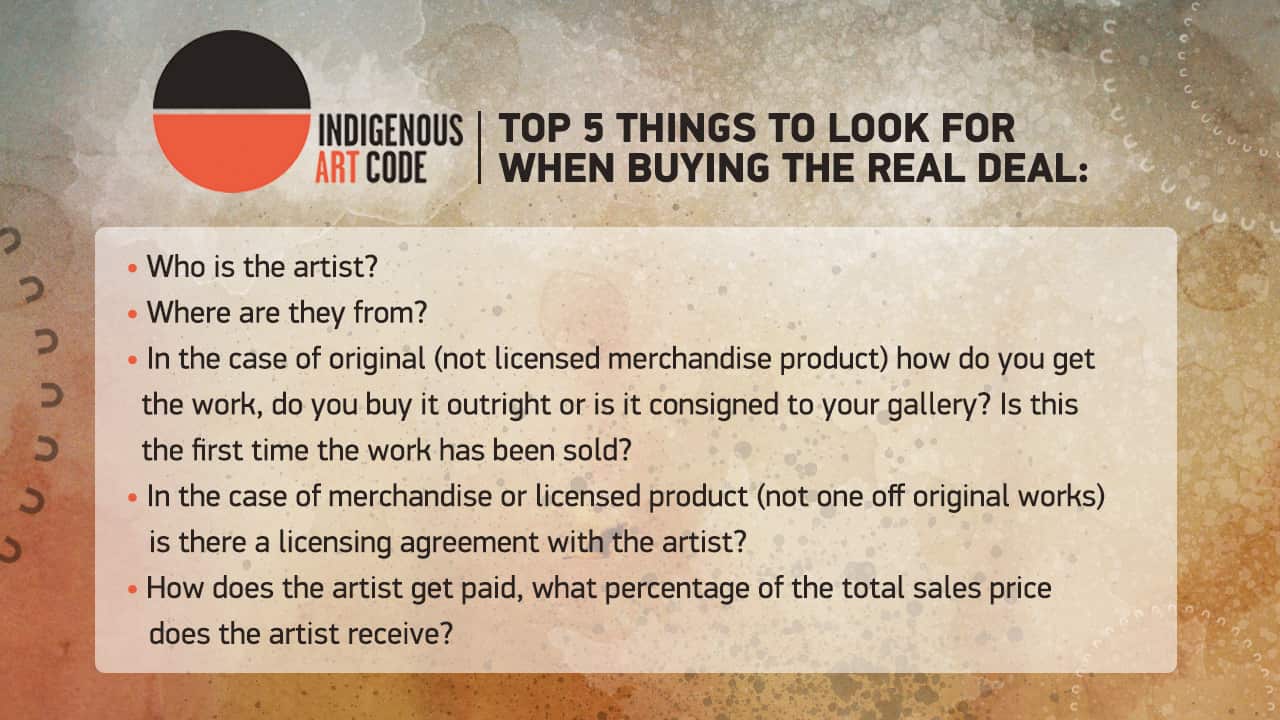 Things to look for when buying Indigenous art