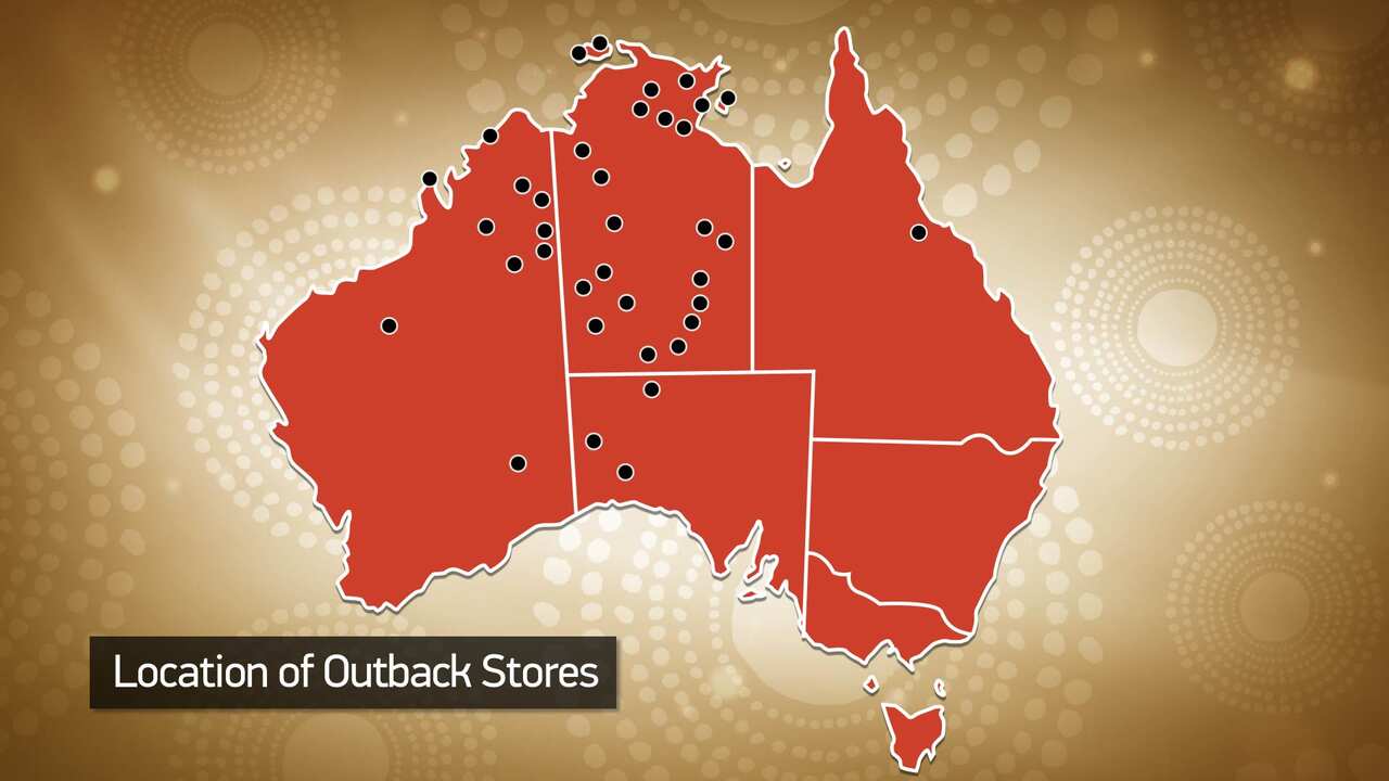 Location of Outback stores across Australia.