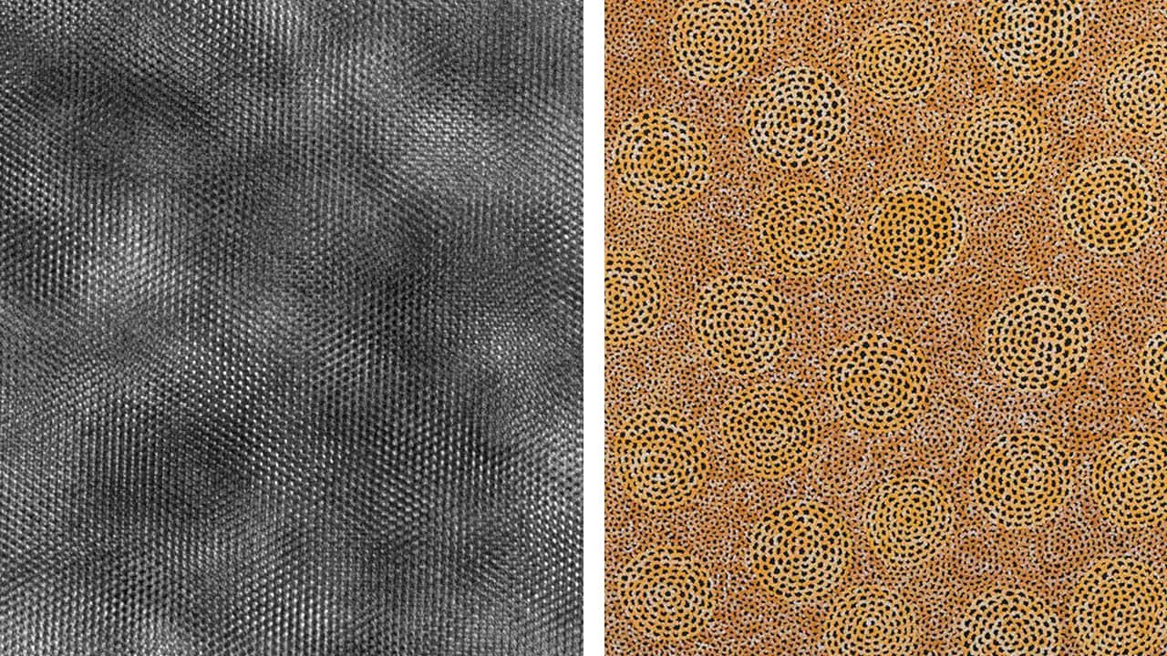 Atoms in Quartz and Ngalyarrpa Jukurrpa.