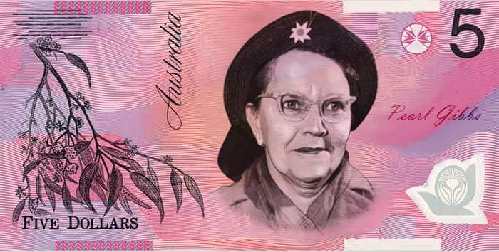 Pearl Gibbs $5 note