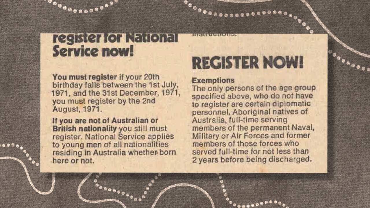 An old newspaper cutout