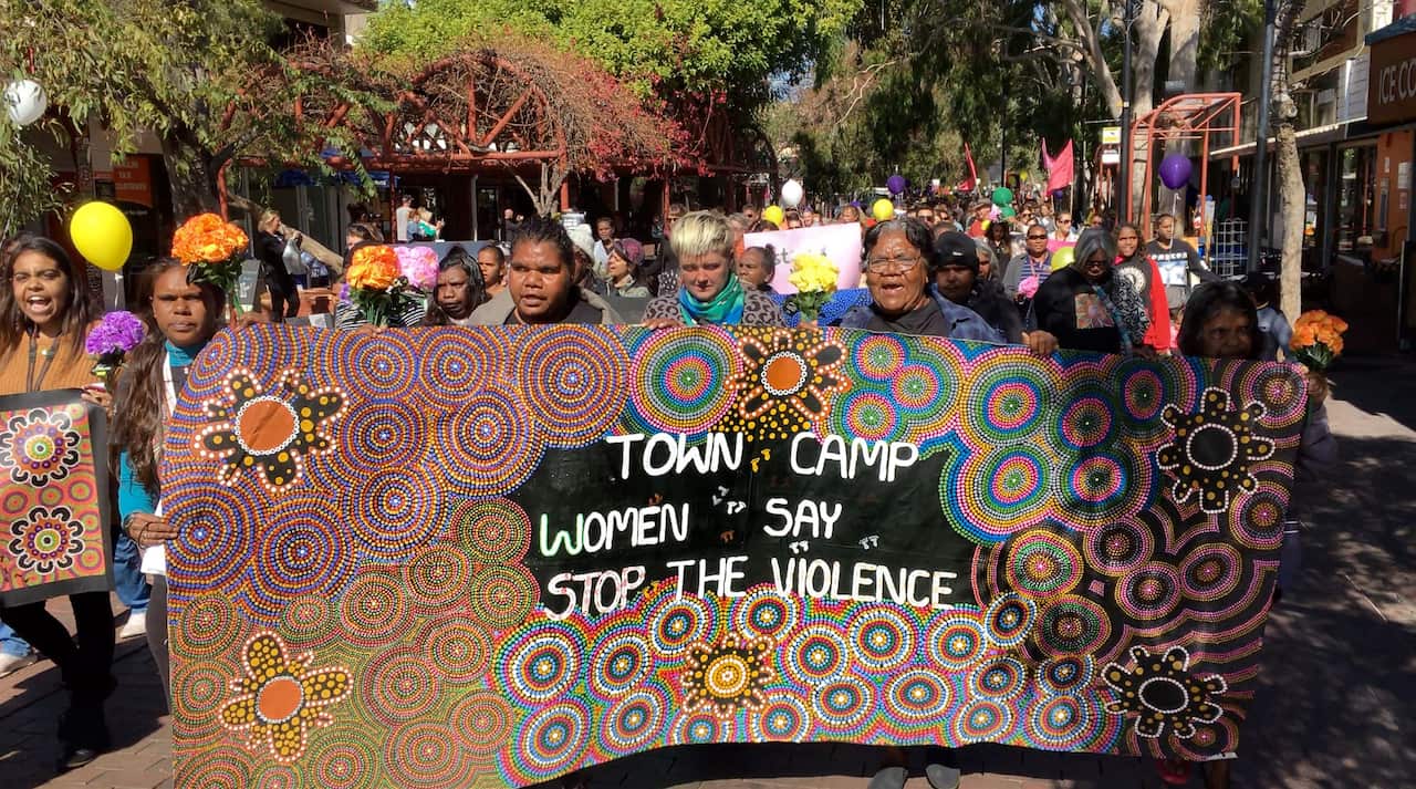 Women protesting gendered violence