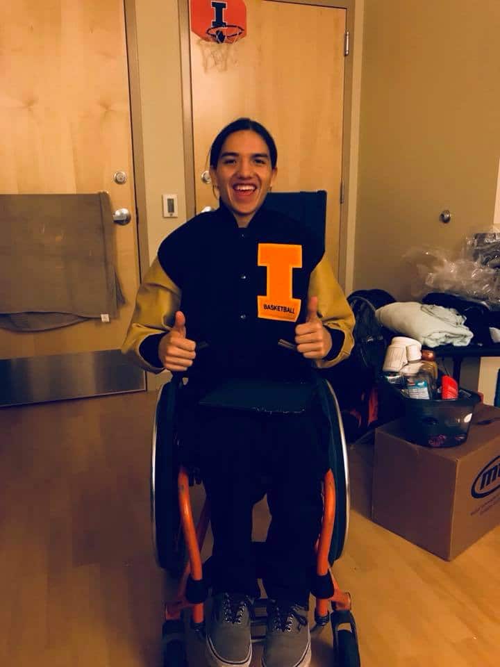 Noah Hotchkiss in his Illinois Jacket.