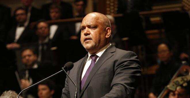 Noel Pearson speaks at the Gough Whitlam Memorial (Photo/AAP)