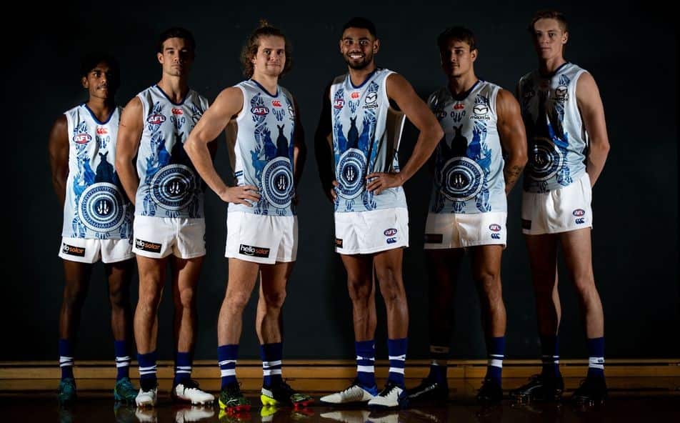 North Melbourne’s design by Emma Macneill from the team’s website