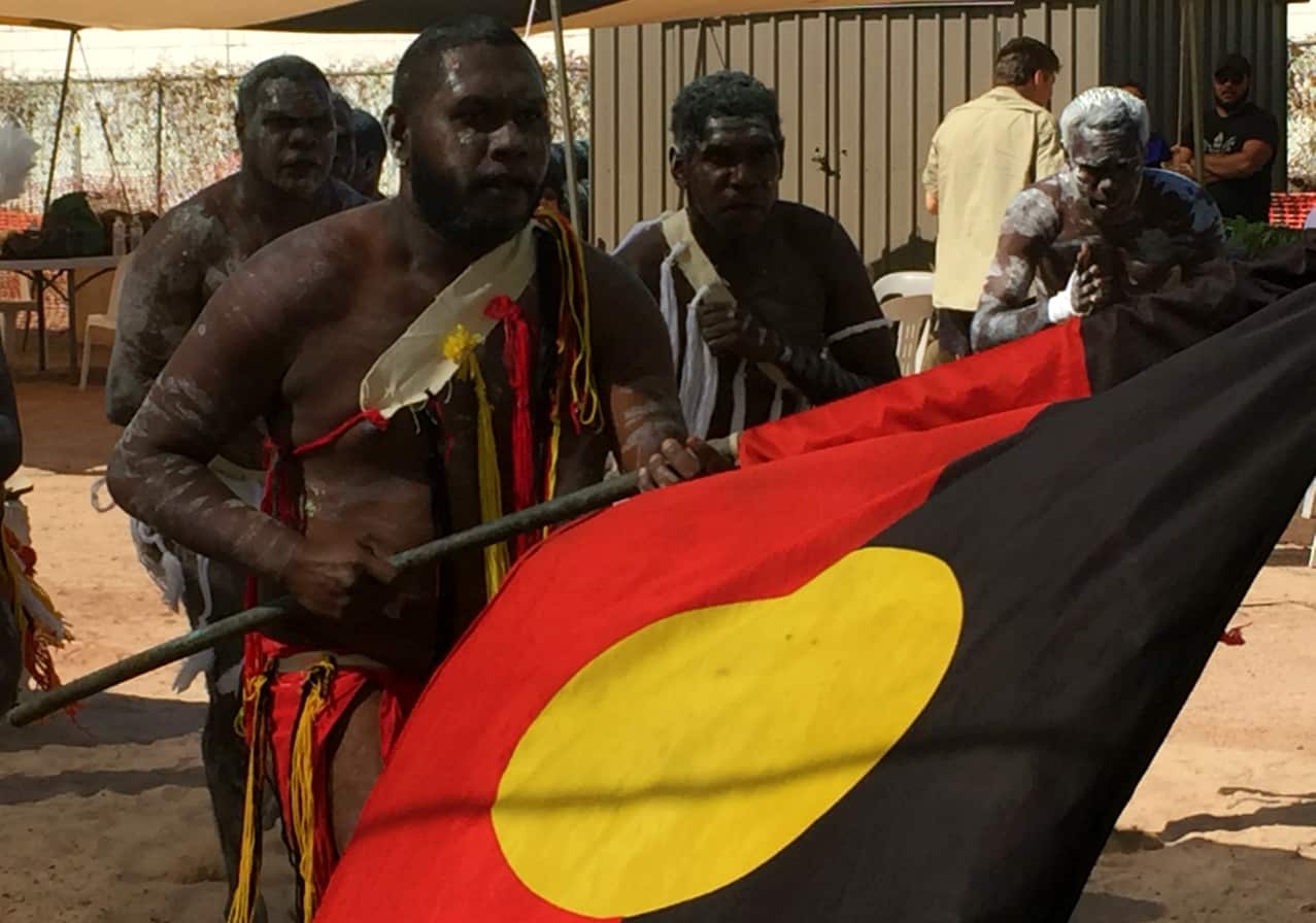 Traditional dancing at the NAIDOC 2016 Darwin launch.