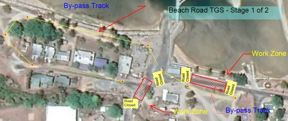 Palm Island Aboriginal Shire Council released this map last week showing where maintenance was be done before the remains were discovered on Tuesday. 