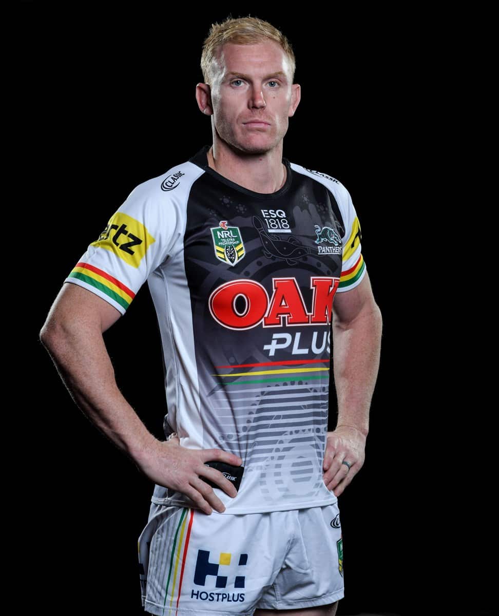 Peter Wallace in the Panthers Indigenous Round jersey. 2018