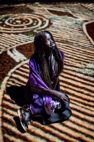 Parrtjima, light festival, Alice Springs, Australia - Opening Night Friday 23nd September 2016Photo - James Horan for AGB Events