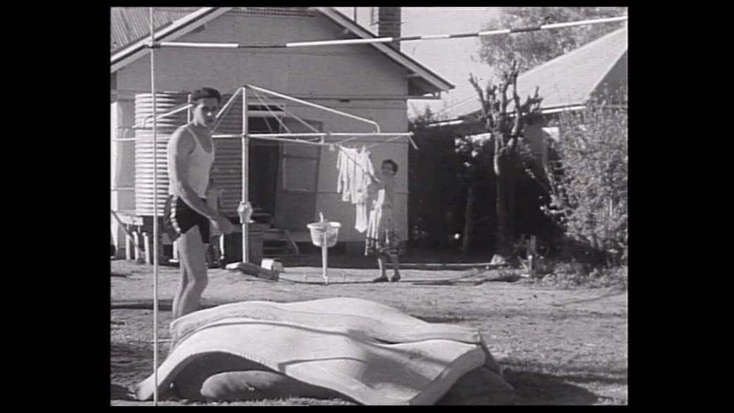 Percy in training at home.