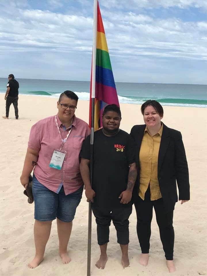 IndigiLez L–R: Belinda Ott, Taz Clay & Chantel Keegan