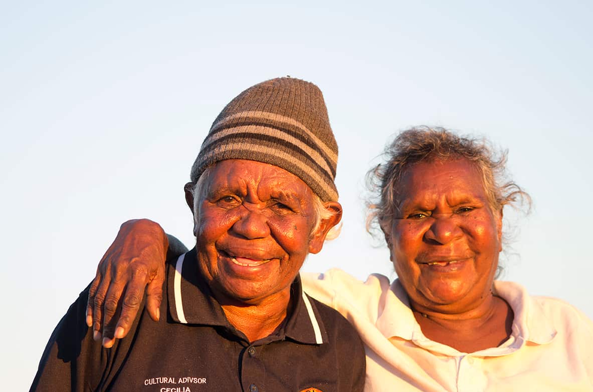 Karajarri rangers Celia Bennett and Reeny Hopiga.