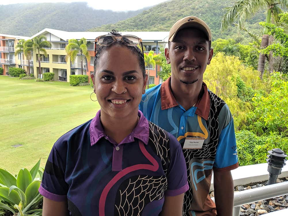  Mikayla with her brother Trey Perrier at the 2018 Queensland Land and Sea Ranger Forum - Credit Country Needs People