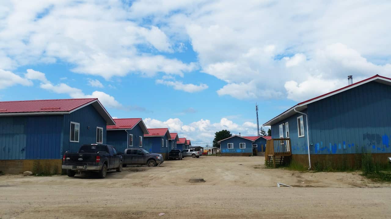 Housing in Pikangikum is grossly overcrowded. Around 3000 people live in the community in only 375 houses.