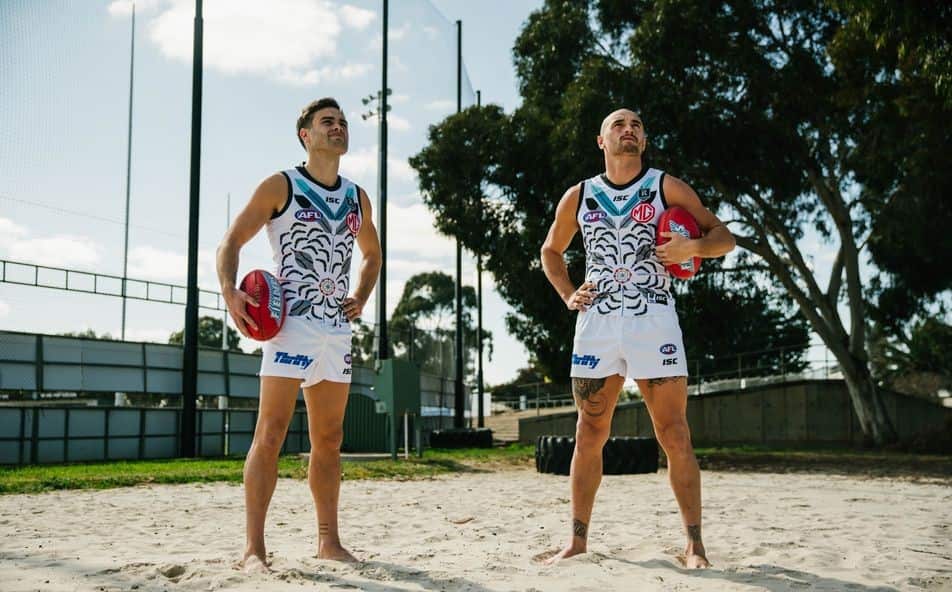 The 2020 Port Adelaide Power's Indigenous round guernsey.
