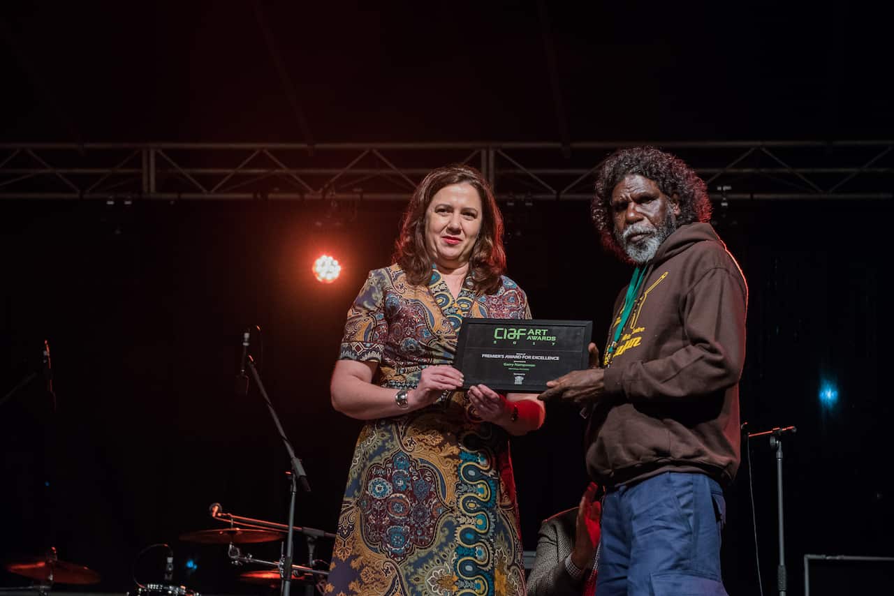 Anna Palaszczuk & Garry Namponan