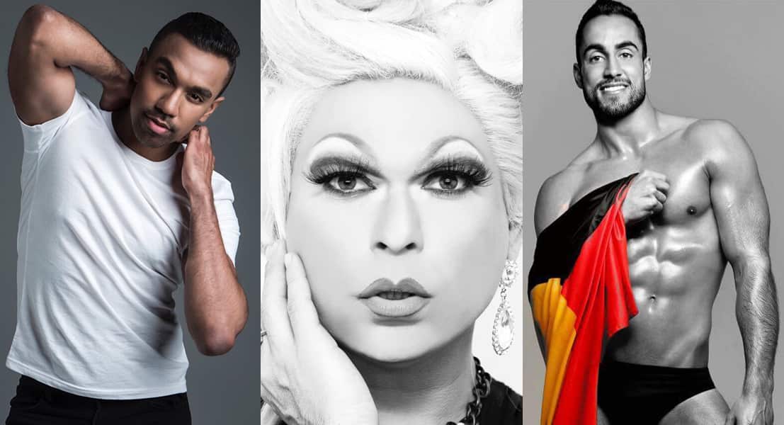 NITV's Mardi Gras 2018 LIVE hosts: Jonathan Jeffrey, Miss Ellaneous and Matty Webb